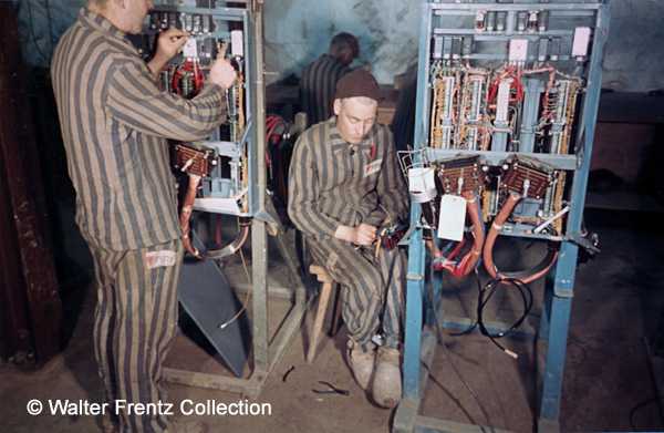 French prisoners assembling control wiring