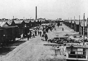 The "main street' at Westerbork.