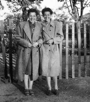 Lotty and Beppie Schuier, Sweden 1945