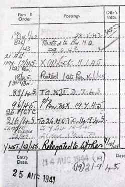 Joseph's army record