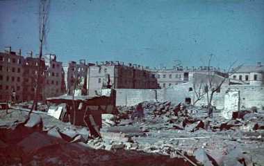 Devastated ruins of Stalingrad