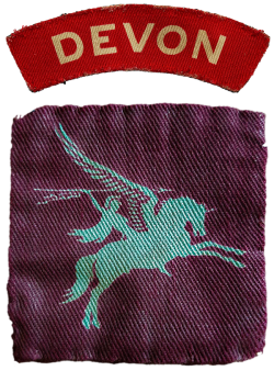 The Devonshire Regiment Airborne arm patches