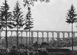 Ed made a picture in 1944 of the Roman Viaduct in Chaumont, France