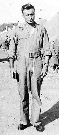 Thayer U. Carlton, Robert's friend, taken at Camp Toccoa in 1942. Carlton was a private at the time this picture was taken. He eventually became a sergeant. Carlton was killed in action in 1944.