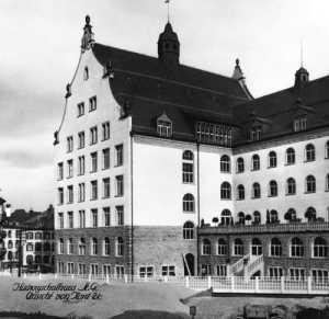 The Hadwigschulhaus in St. Gallen that served as a reception center for Jews released from Theresienstadt.
