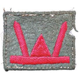 53rd Welsh Infantry Division patch to which the 1st Battalion Oxfordshire and Buckinghamshire Light Infantry was assigned during D-Day.
