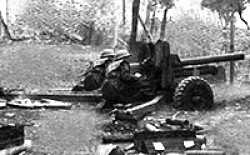 Picture of a British 6 Pounder Anti Tank Gun used in the incident.
