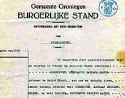 The official death certificate of the Province of Holland