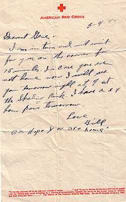 A letter from Bill Miller written in 1944