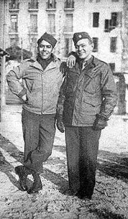 Lester and an unknown friend.