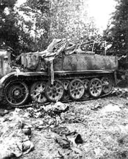 Debris left in Falaise