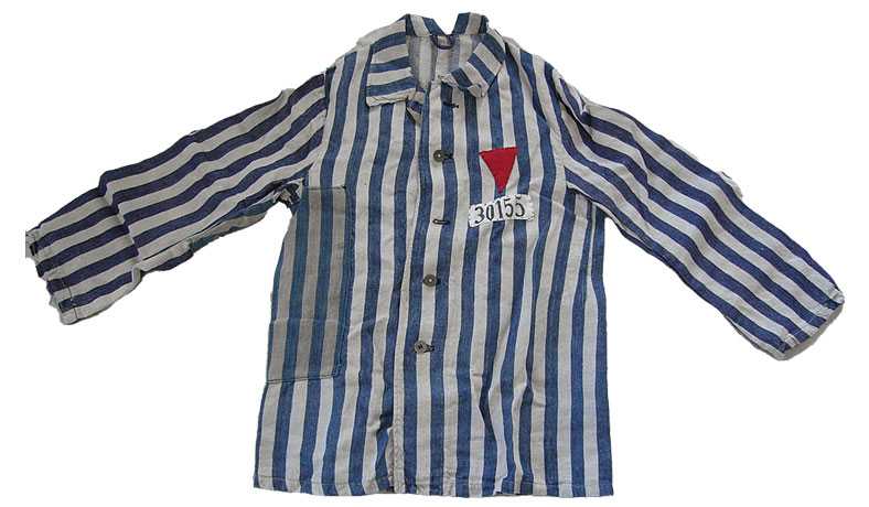 Jacket with sewn on prisoner number "30155"