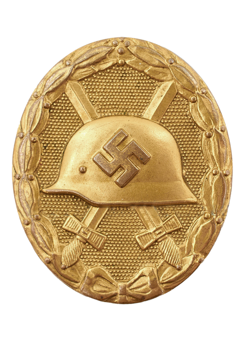 Wounded badge in Gold