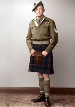 A colored picture of George in uniform