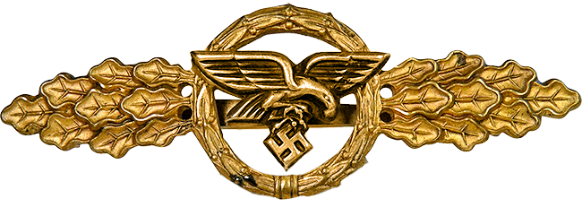 Frontflugspange in Gold
