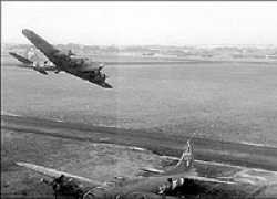 B -17's taking off
