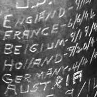 Inscriptions of his campaigns were etched in his Mess Kit