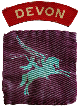 The Devonshire Regiment Airborne arm patches