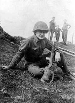 John E. McAuliffe served as a Private first class with an 81mm Mortar section of the 3rd platoon, of Company M, 347th Regiment. 87th Infantry Division, 3rd Army..