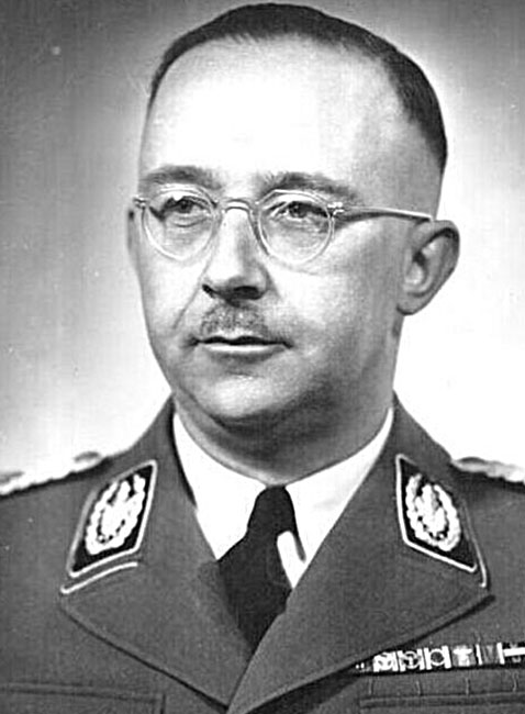 Leader Heinrich Himmler of the Schutzstaffel or SS